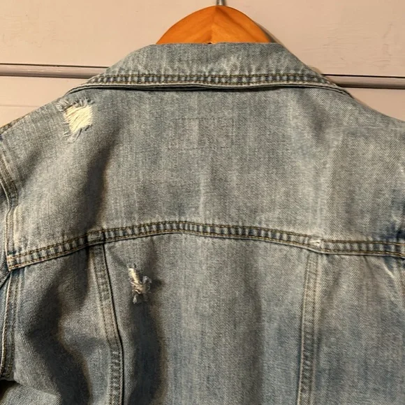 Kancan Los Angeles Denim Cropped Jacket - Picture 5 of 8